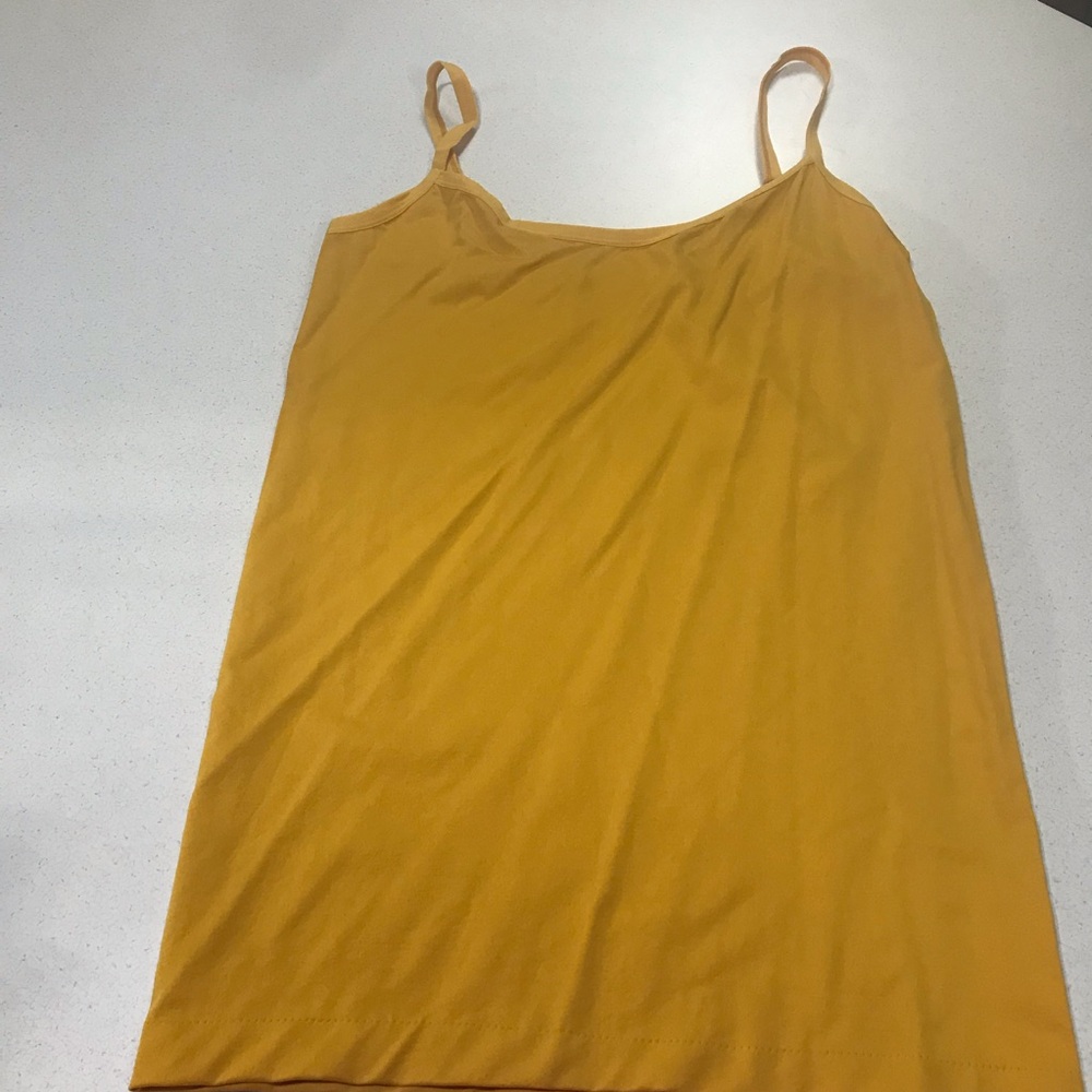 Eye Candy Camisole Womens Plus 3X Yellow  Adjustable Strap Stretch Tank Top NWOT